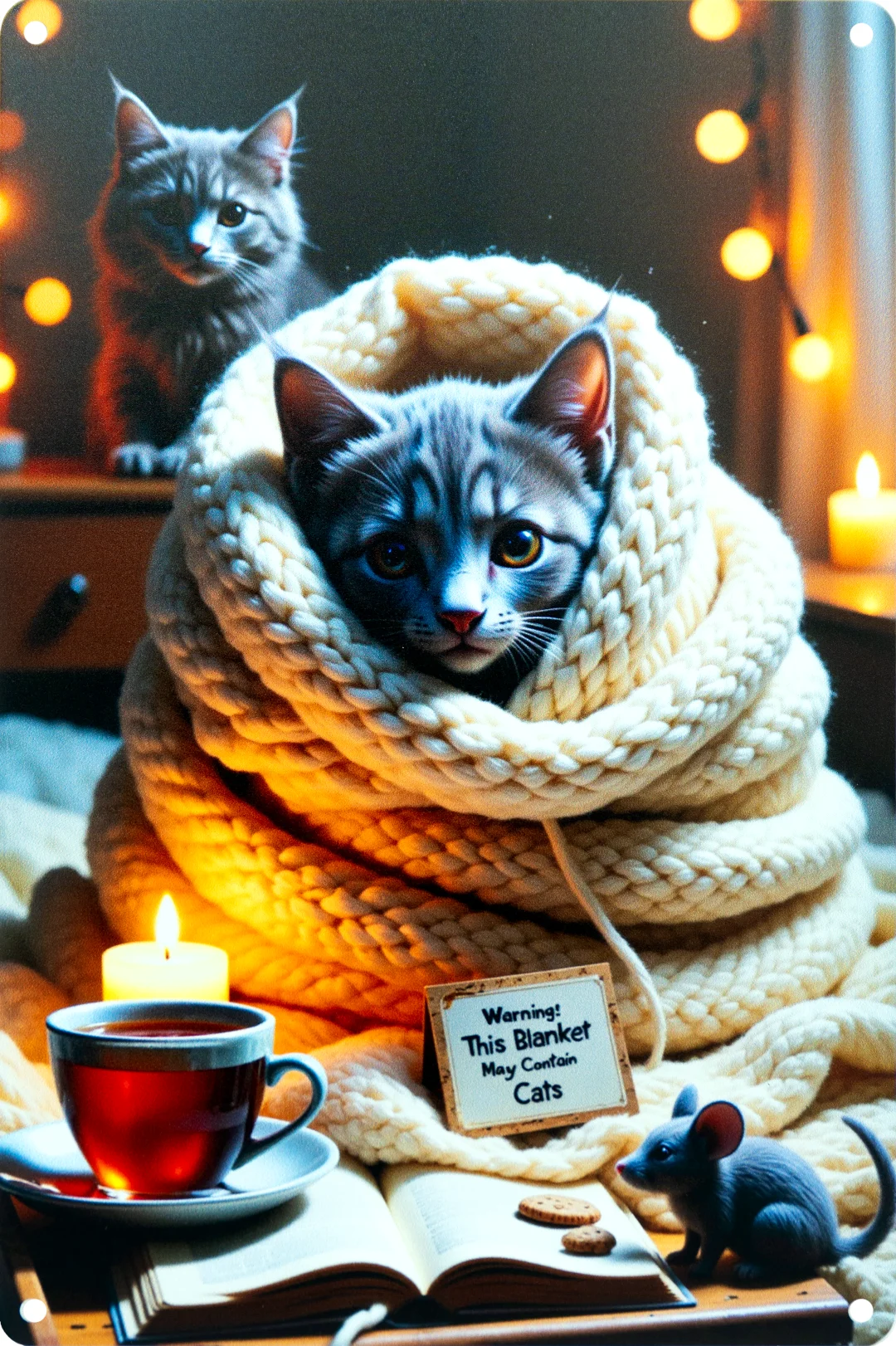 Miau im Schal – Flausch mit System